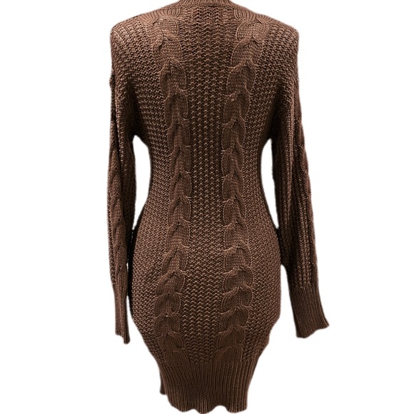 SALE 🎉🎉 NWT Sweater Dress Mocha - Picture 3 of 4